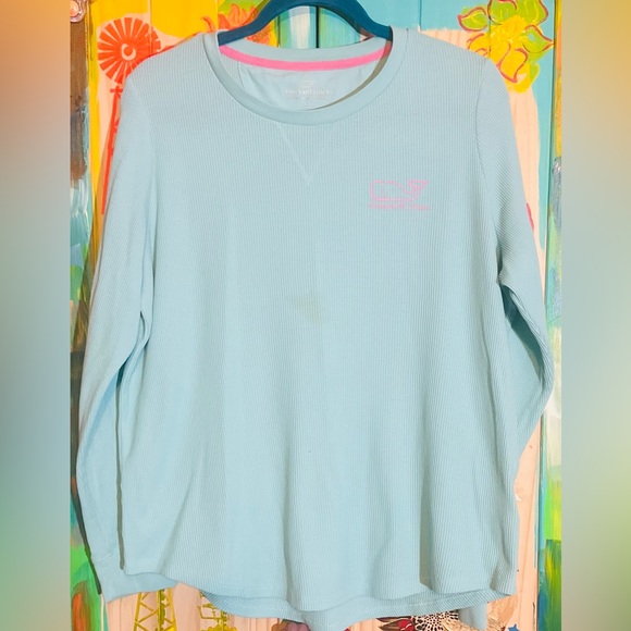 Vineyard Vines Tops - Vineyard Vines Blue Womens Thermal Shirt
